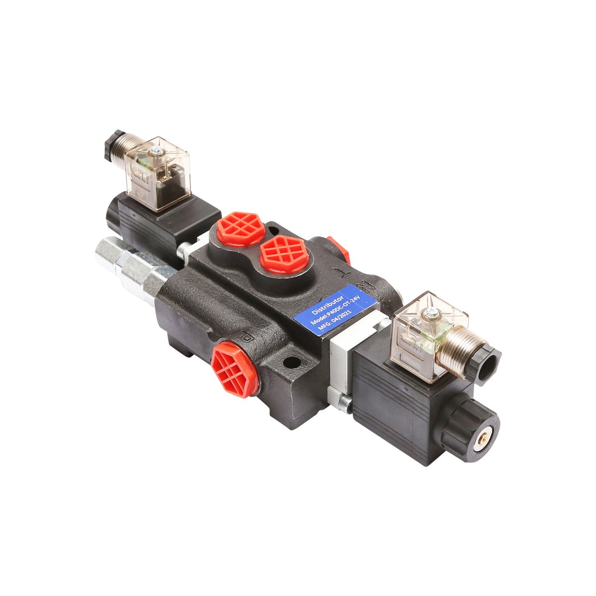 Distribuitor hidraulic P40 electromagnetic cu 1 cale, 24V Breckner Germany